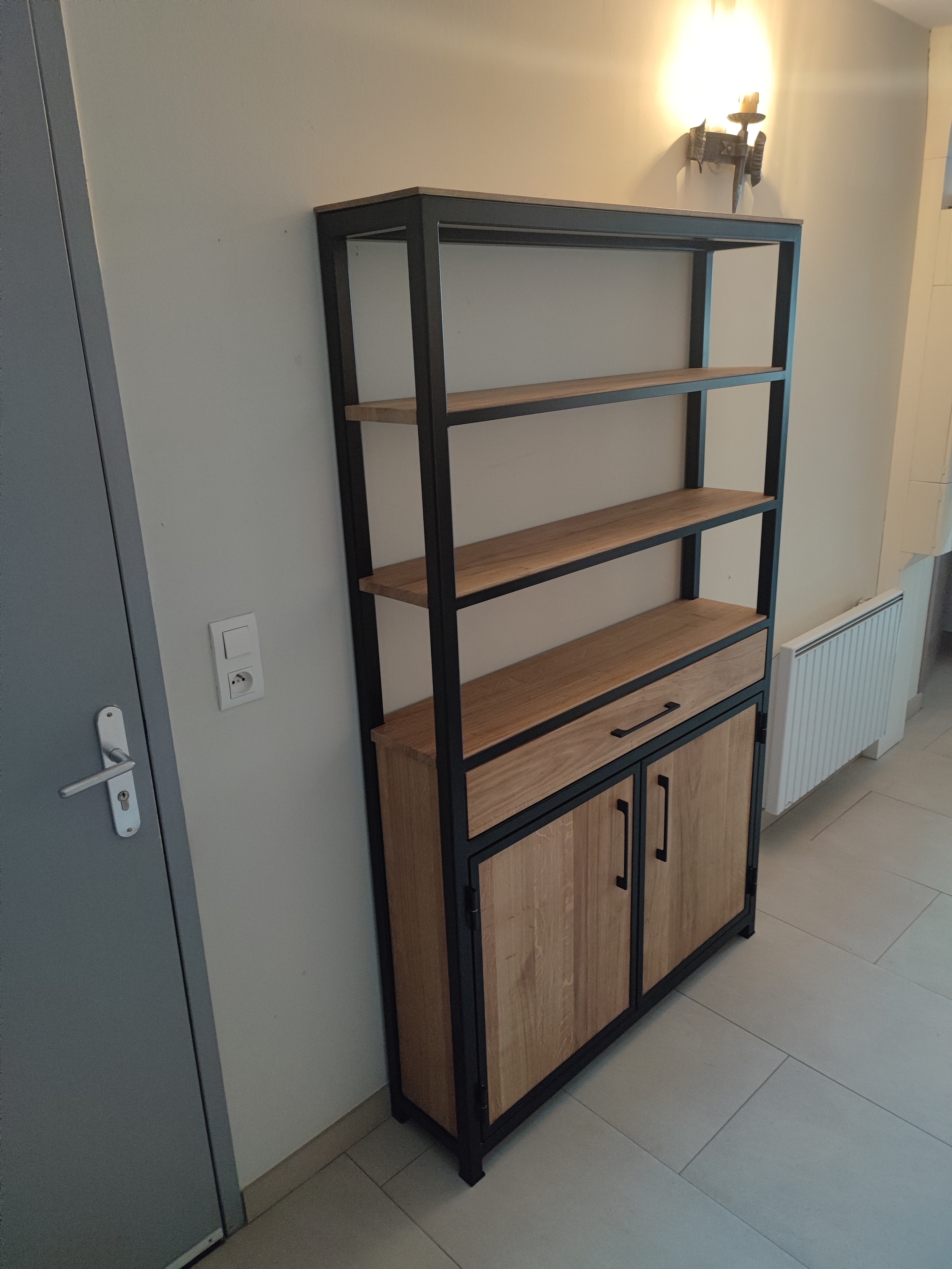 Étagère bois et métal sur mesure